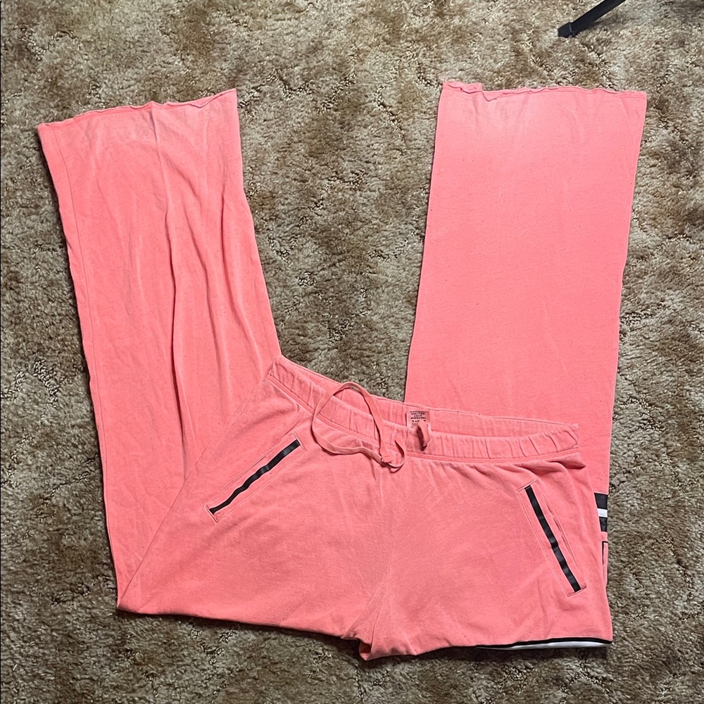 PINK Victoria’s Secret Y2K 2000s Style Wide Leg Sweatpants Size Medium